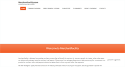 Desktop Screenshot of merchantfacility.com