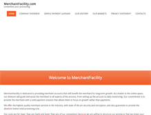 Tablet Screenshot of merchantfacility.com